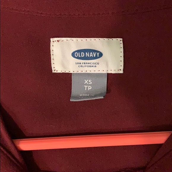 Maroon long sleeve dress - Picture 3 of 4